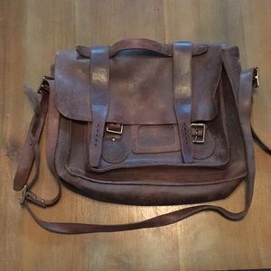 Dr Marten leather messenger laptop bag. Vintage